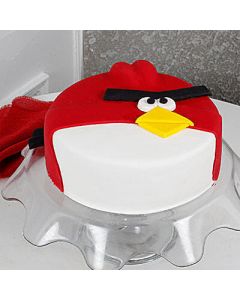 Angry Bird Fondant Cake - Golden Cakes