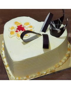 Butterscotch Cake Heart - Golden Cakes