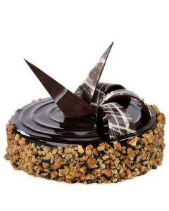 Chocolate Walnut Truffle Cake - Golden Cakes