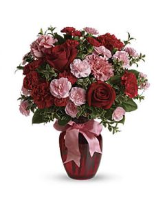 Dance with Me Bouquet with Red Roses to USA