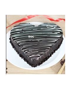 Delicious Chocolate Truffle Heart Cake - Box of Cake