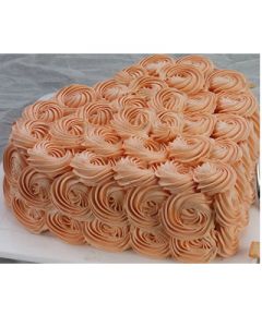 Floral Heart Cake - Golden Cakes