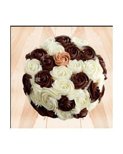 Flowery Choco Vanilla Cake - Box of Cake