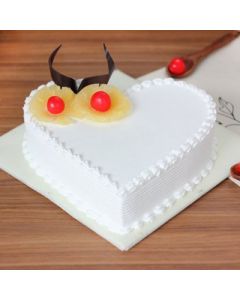 Pineapple Heart Cake - Golden Cakes