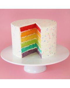 The Classic Rainbow Cake - Golden Cakes