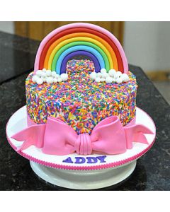 The Rainbow Celebration Cake - Golden Cakes