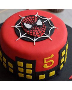 The Spiderman Cake - Golden Cakes