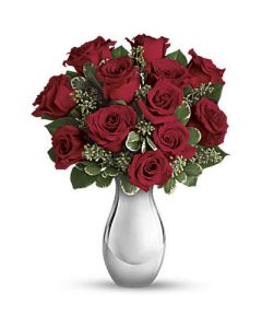 True Romance Bouquet with Red Roses to USA