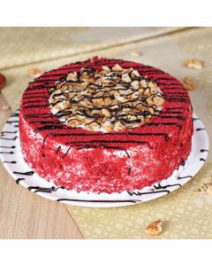 Walnut Red Velvet Cake - Golden Cakes