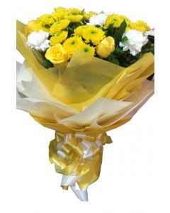 Yellow Dazzle Hand Bouquet